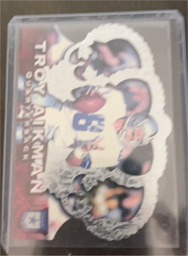 1996 Pacific Crown Royale Die-Cut #CR-1 Troy Aikman — front