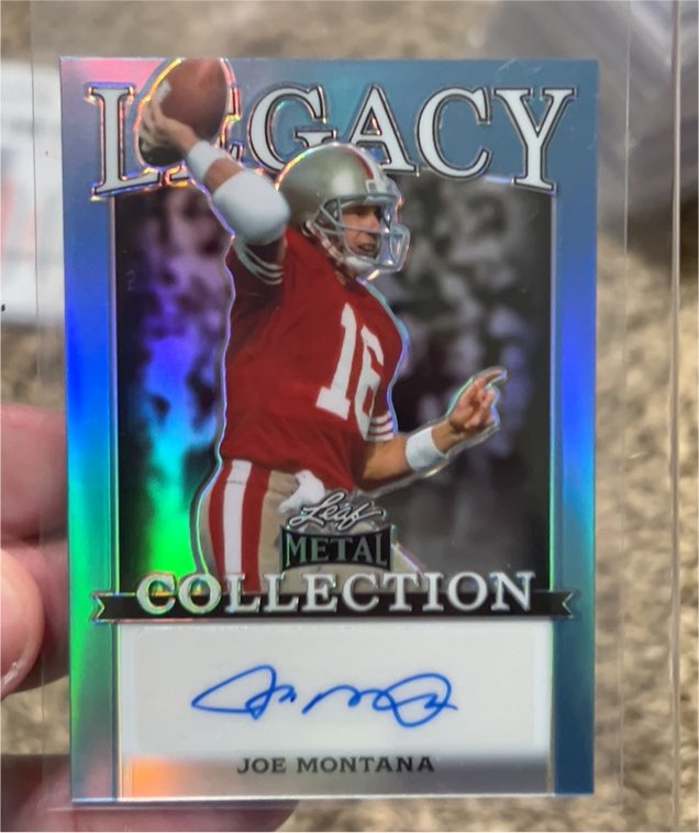 2024 Leaf Legacy Collection #BA-JM19 Joe Montana — front
