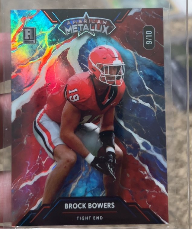 2023 Wild Card American Metallix #WMG-BB Brock Bowers — front