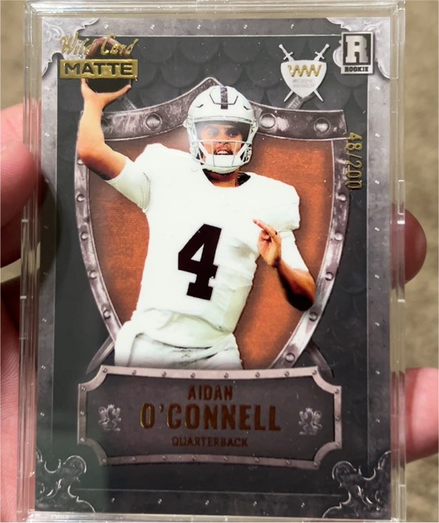 2023 Wild Card Matte #WW-AO Aidan O'Connell — front