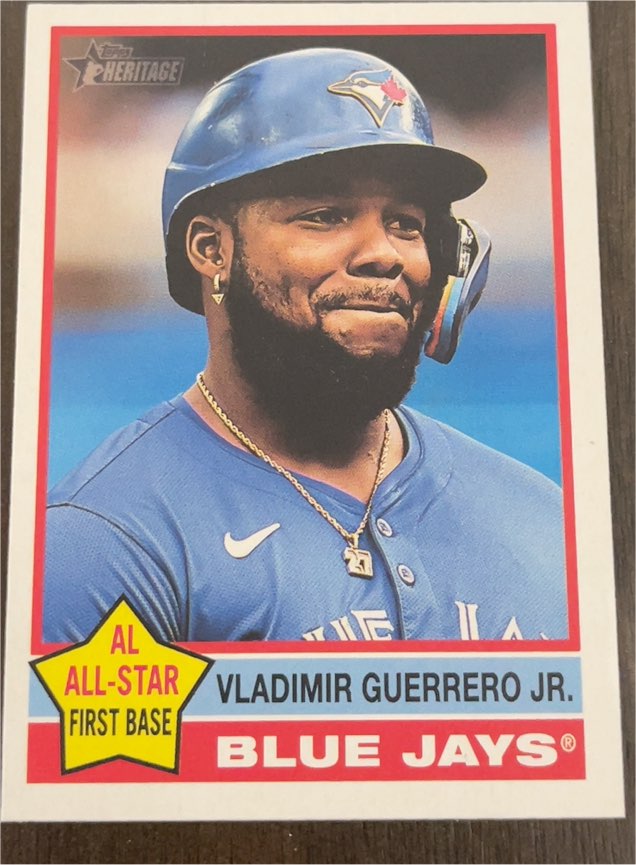 2025 Topps Heritage #165 Vladimir Guerrero Jr. — front