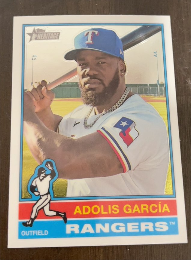 2025 Topps Heritage #308 Adolis García — front