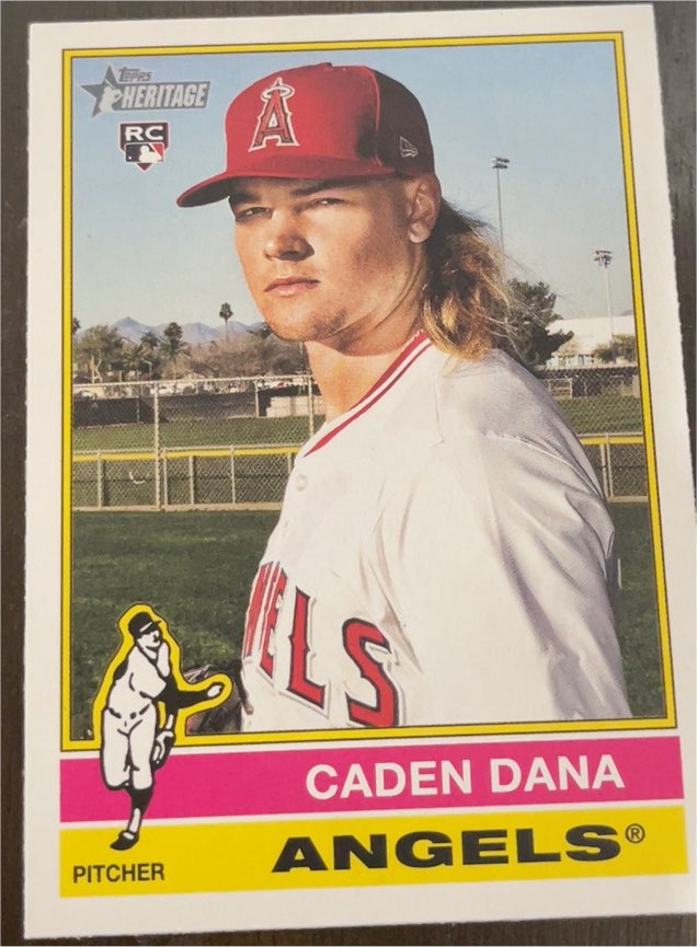 2025 Topps Heritage #378 Caden Dana — front