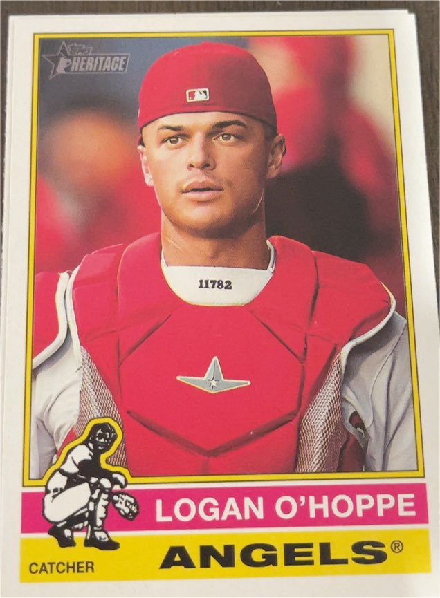 2025 Topps Heritage #11 Logan O'Hoppe — front