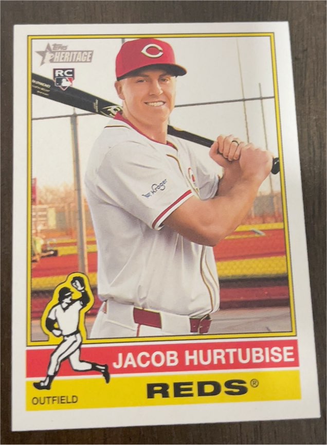 2025 Topps Heritage #124 Jacob Hurtubise — front