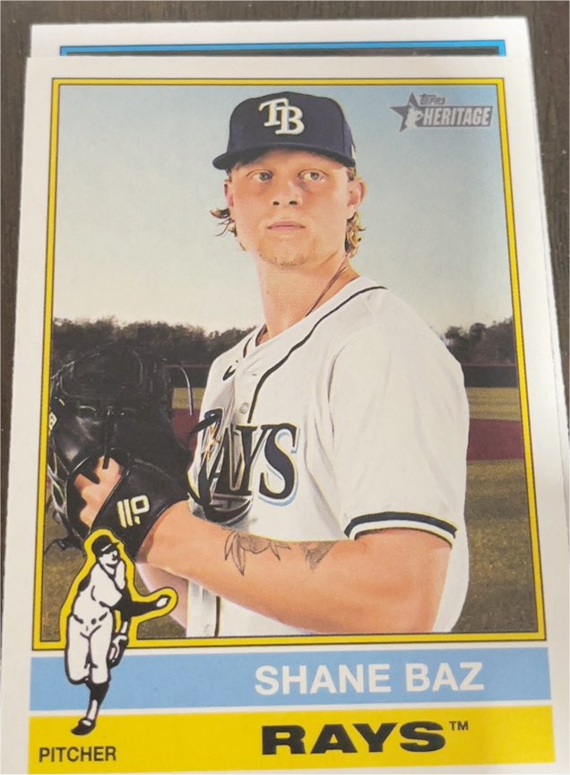 2025 Topps Heritage #363 Shane Baz — front
