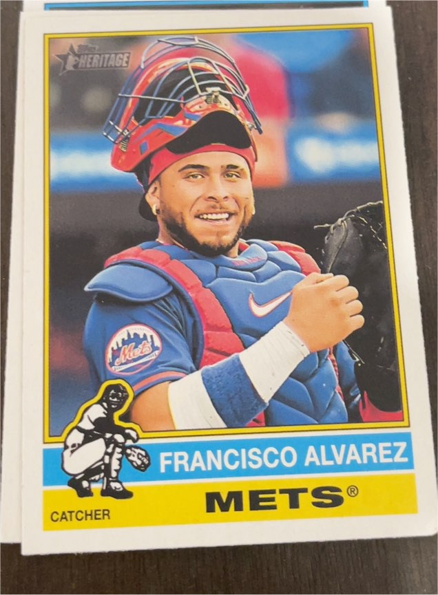 2025 Topps Heritage #178 Francisco Alvarez — front