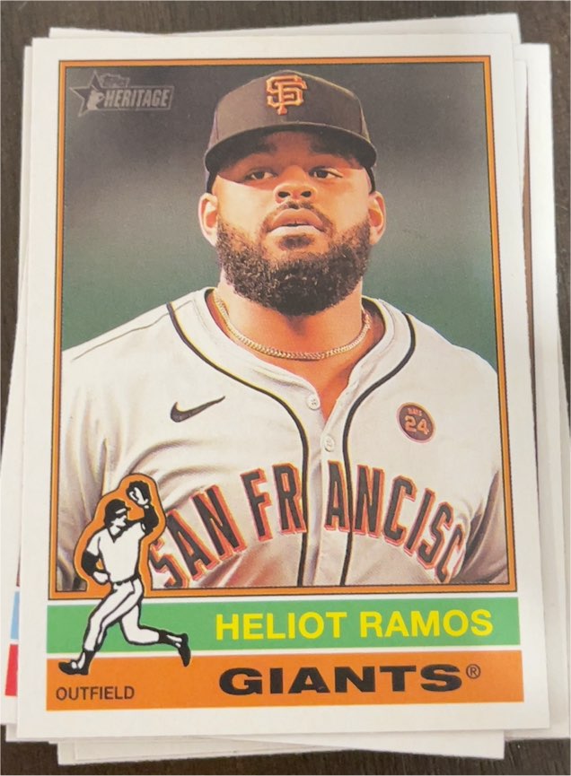 2025 Topps Heritage #32 Heliot Ramos — front