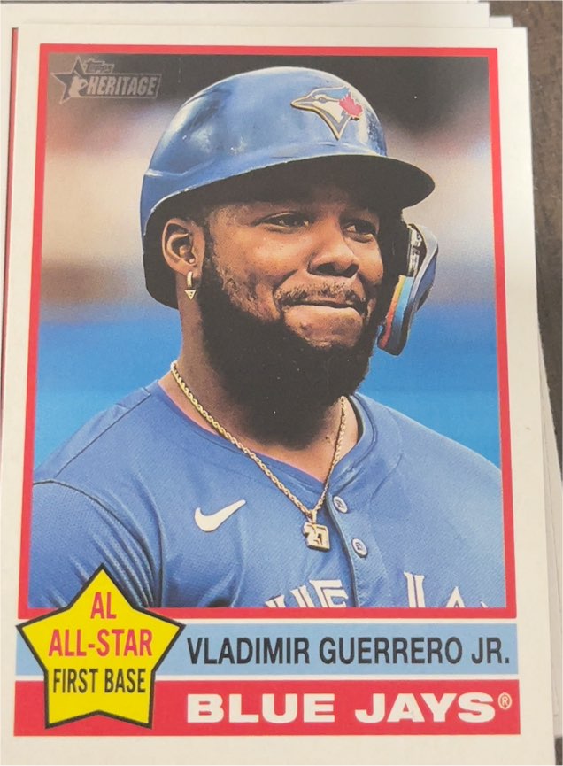 2025 Topps Heritage #165 Vladimir Guerrero Jr. — front