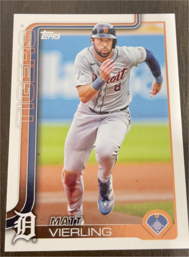 2025 Topps #166 Matt Vierling — front