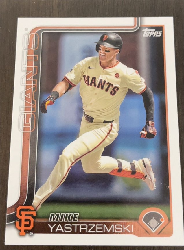 2025 Topps Series 1 #186 Mike Yastrzemski — front