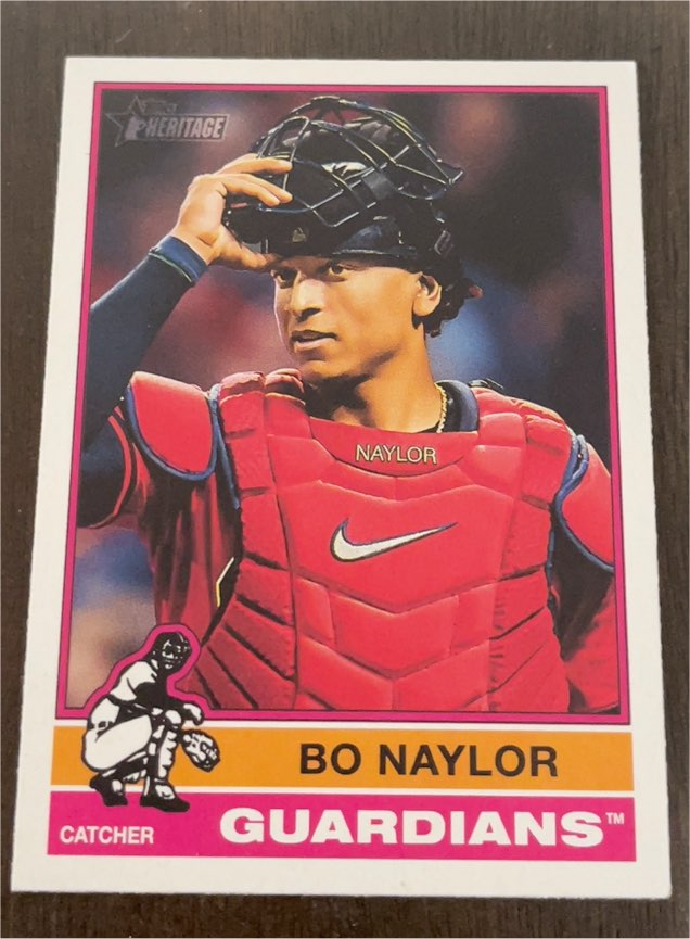 2025 Topps Heritage #366 Bo Naylor — front