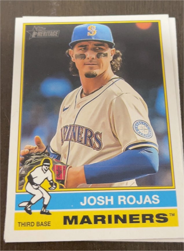 2025 Topps Heritage #12 Josh Rojas — front