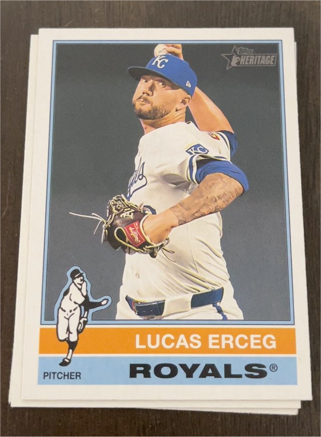 2025 Topps Heritage #62 Lucas Erceg — front