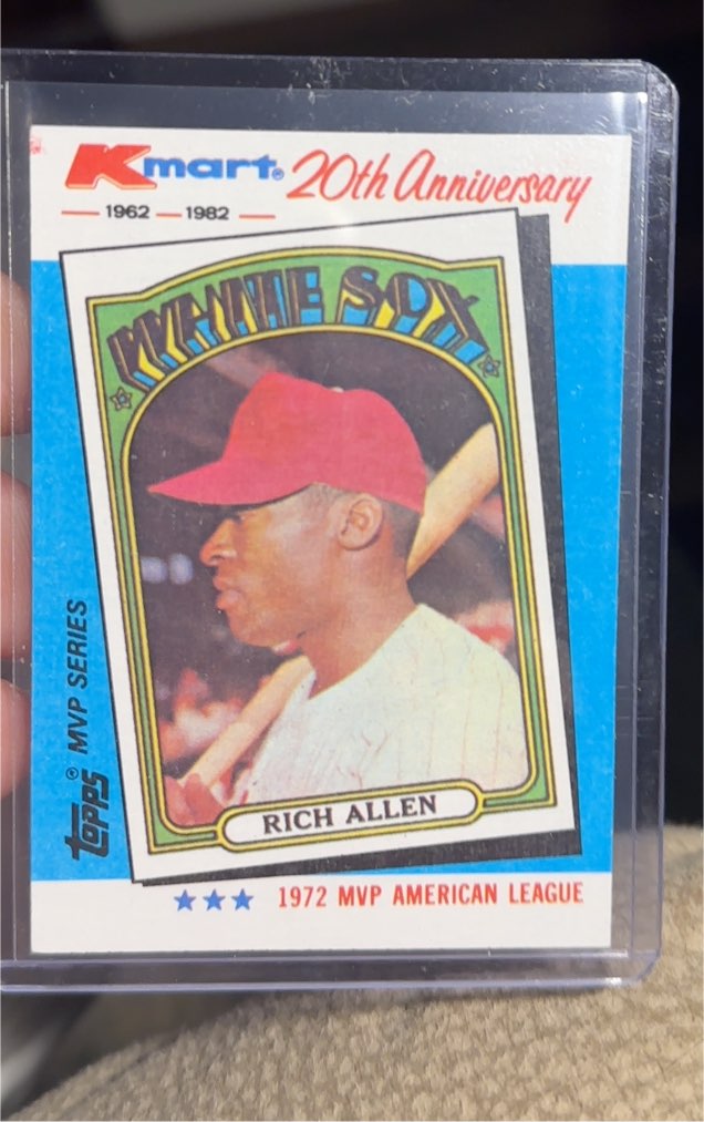 1982 Topps Kmart 20th Anniversary #21 Rich Allen — front