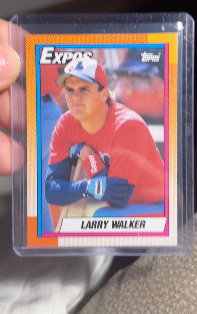 1990 Topps #757 Larry Walker — front
