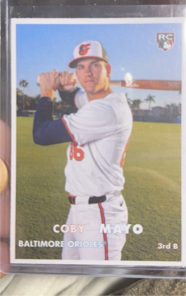2025 Topps Heritage 25th Anniversary #H25-6 Coby Mayo — front