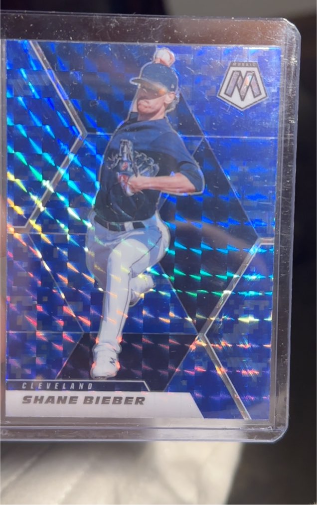 2021 Panini Mosaic #80 Shane Bieber — front