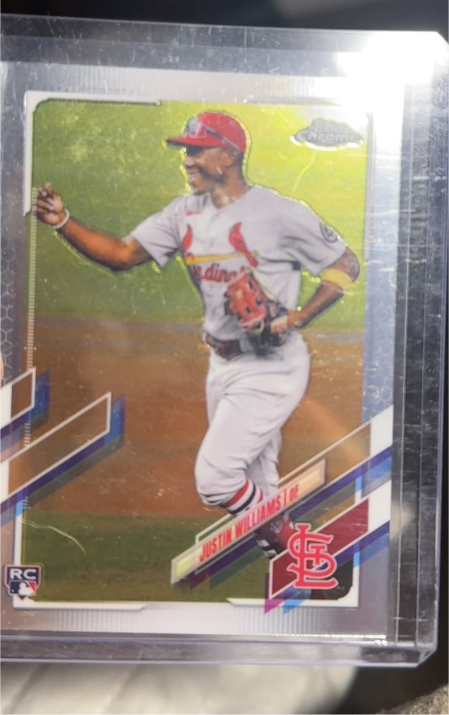 2021 Topps Chrome Update #USC95 Justin Williams — front