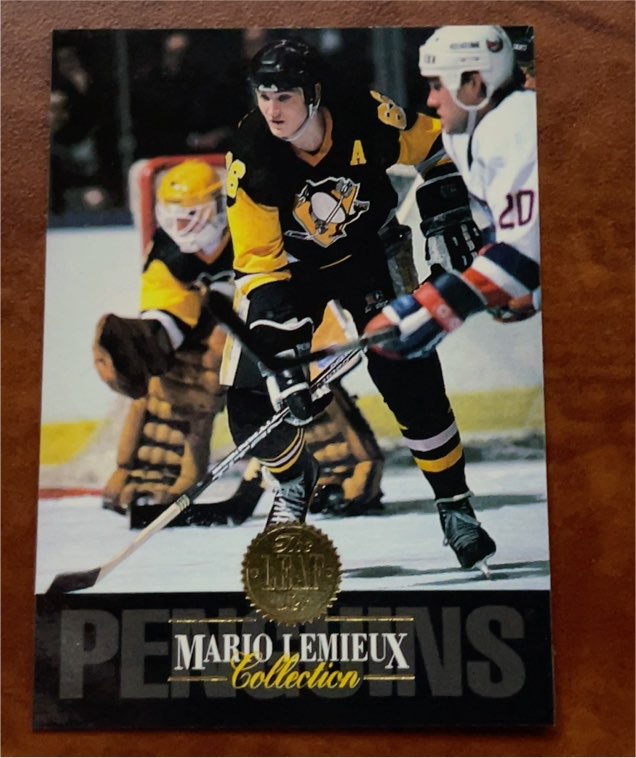 1993-94 Leaf Mario Lemieux Collection #5 Mario Lemieux — front