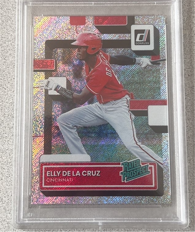 2022 Panini Donruss Rated Prospect Rapture #RP-6 Elly De La Cruz — front