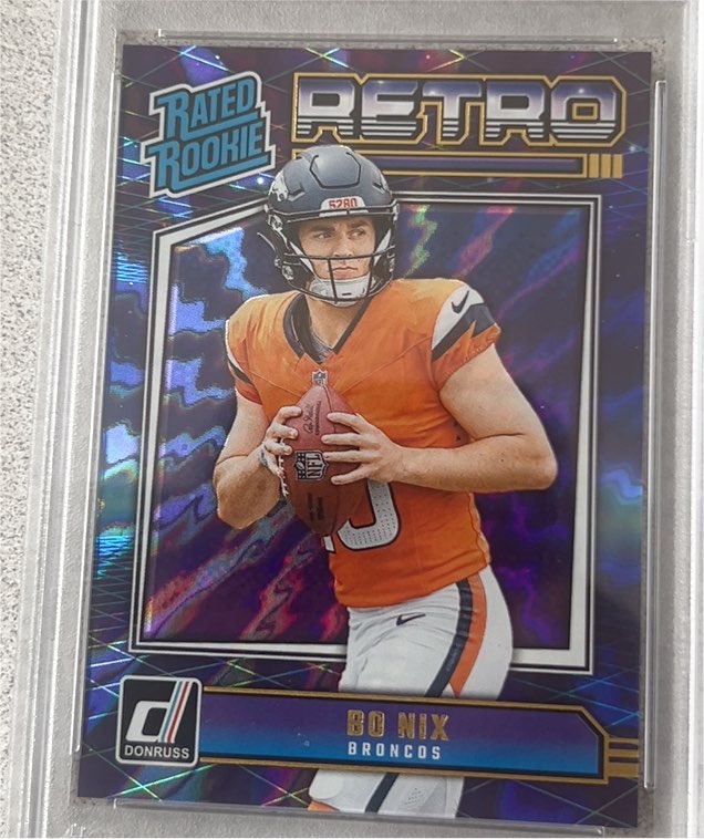 2024 Panini Donruss Rated Rookie Retro #19 Bo Nix — front