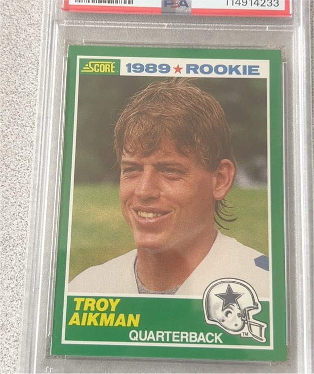 1989 Score #270 Troy Aikman Rookie Card — front