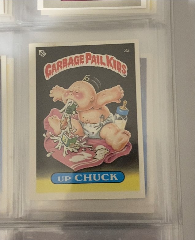 1985 Topps Garbage Pail Kids #3a Up Chuck — front