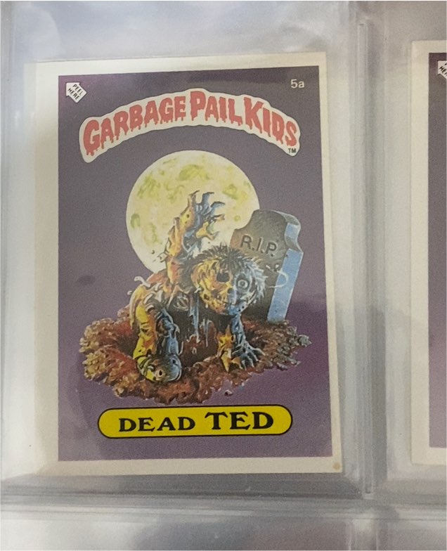 1985 Topps Garbage Pail Kids Series 1 #5a Dead Ted — front