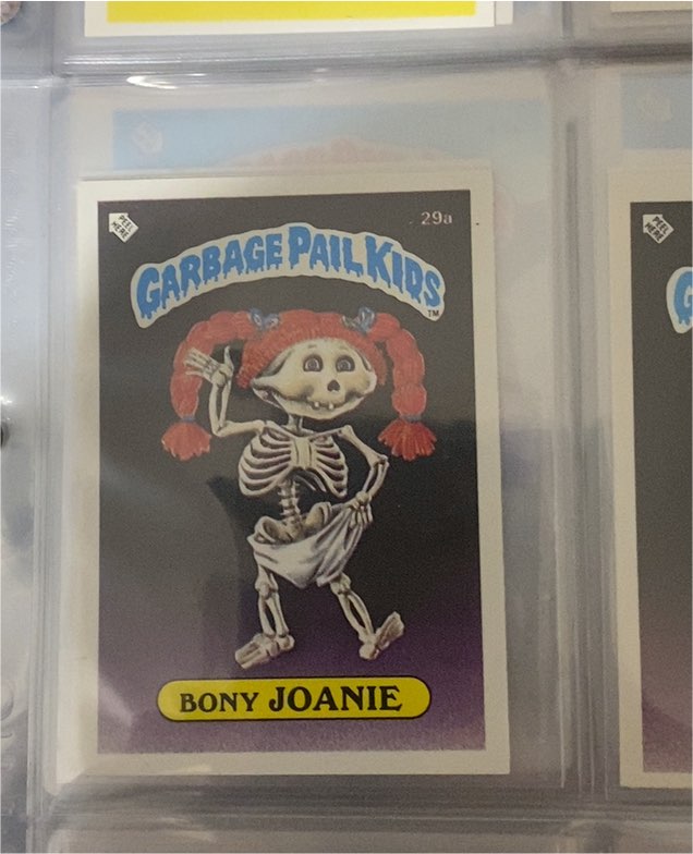 1985 Topps Garbage Pail Kids #29a Bony Joanie — front