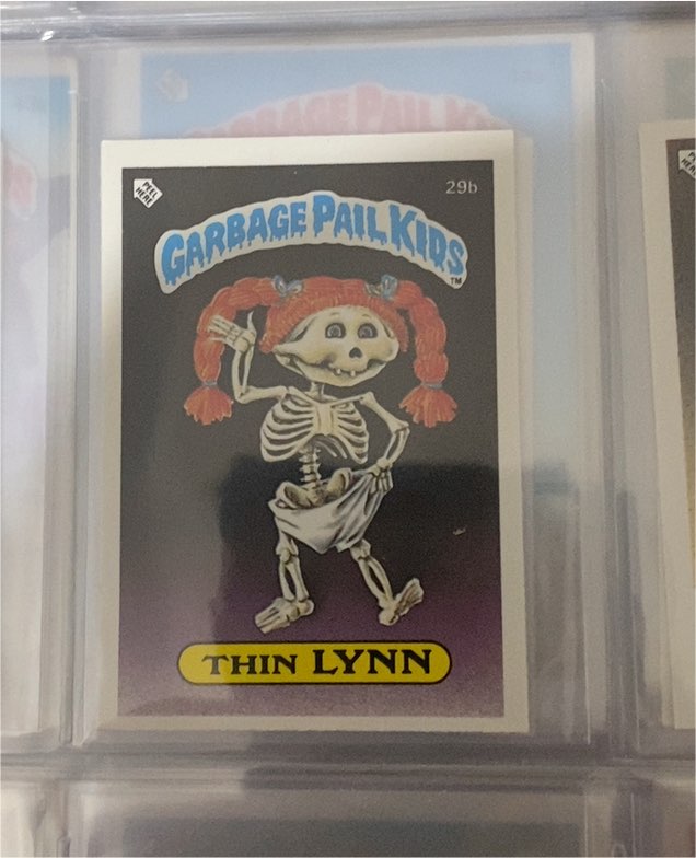 1985 Topps Garbage Pail Kids #29b Thin Lynn — front