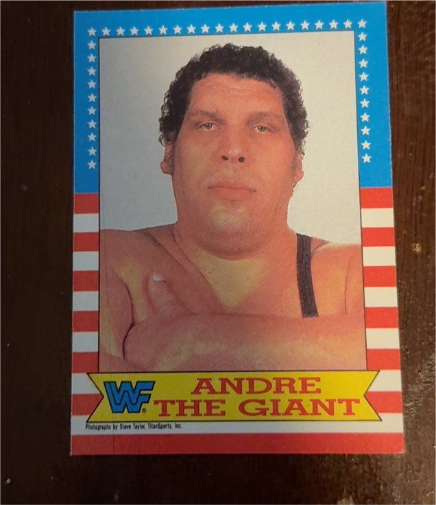 1987 Topps WWF #2 Andre The Giant — front
