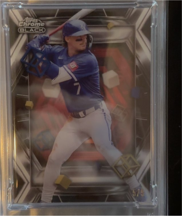 2025 Topps Chrome Black #DOD-7 Bobby Witt Jr — front