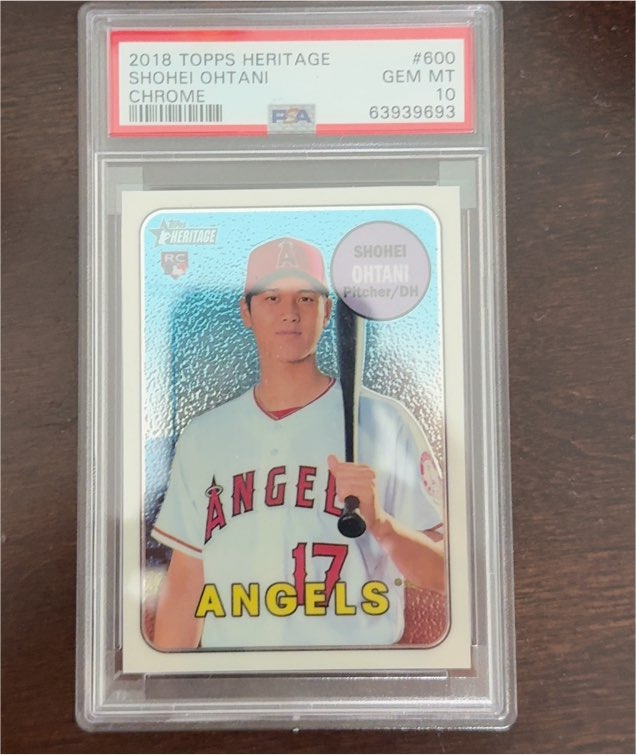 2018 Topps Heritage #600 Shohei Ohtani — front