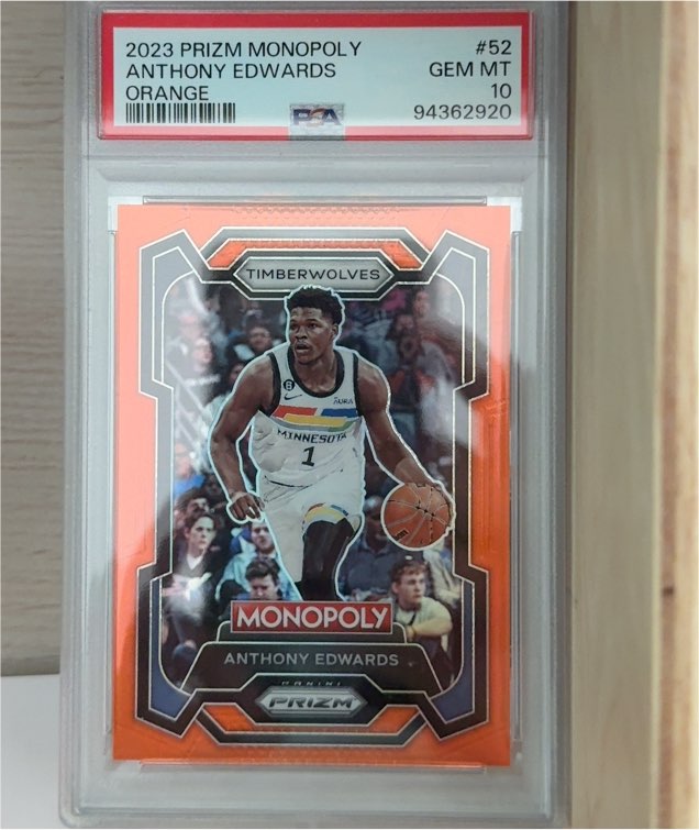 2023 Panini Prizm Monopoly #52 Anthony Edwards — front