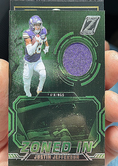 2024 Panini Zenith Football Zoned In #ZI-JJN Justin Jefferson — front