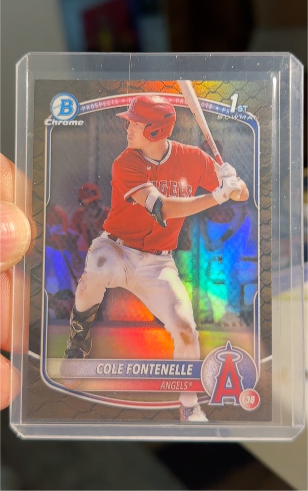 2025 Bowman Chrome #BCP-32 Cole Fontenelle — front