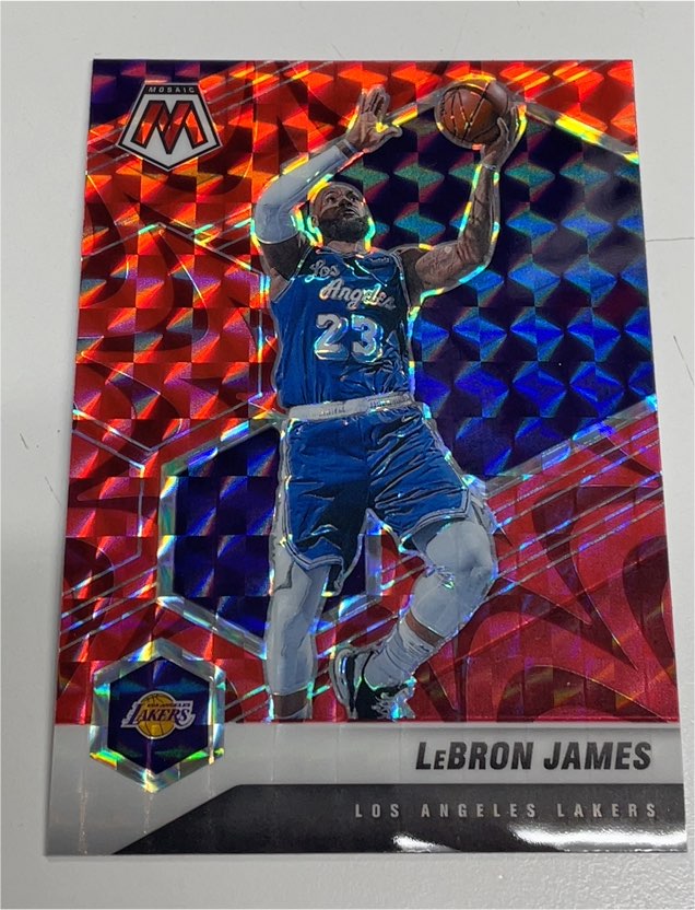 2020-21 Panini Mosaic #81 LeBron James — front