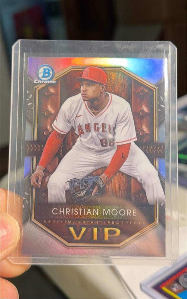 2025 Bowman Chrome #VIP-12 Christian Moore — front