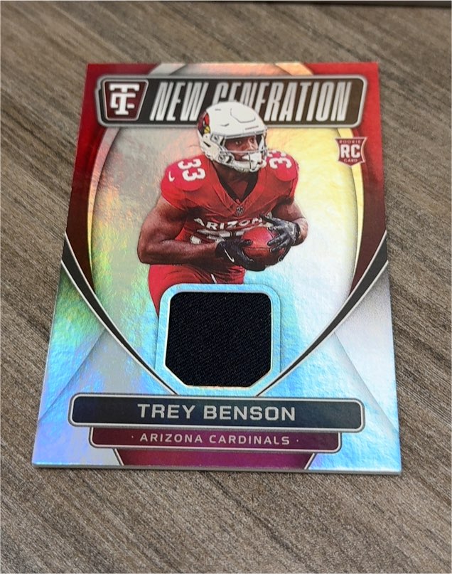 2024 Panini Totally Certified New Generation Jerseys #NGJ-TB Trey Benson — front