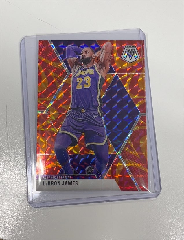 2019-20 Panini Mosaic #8 LeBron James — front