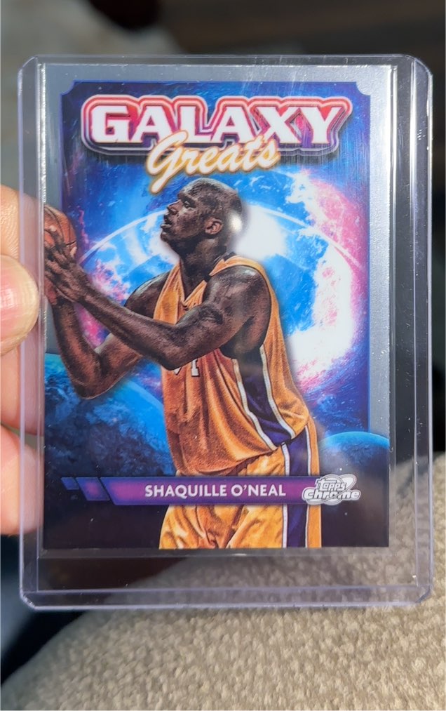 2023-24 Topps Chrome Cosmic #GG-9 Shaquille O'Neal Galaxy Greats — front