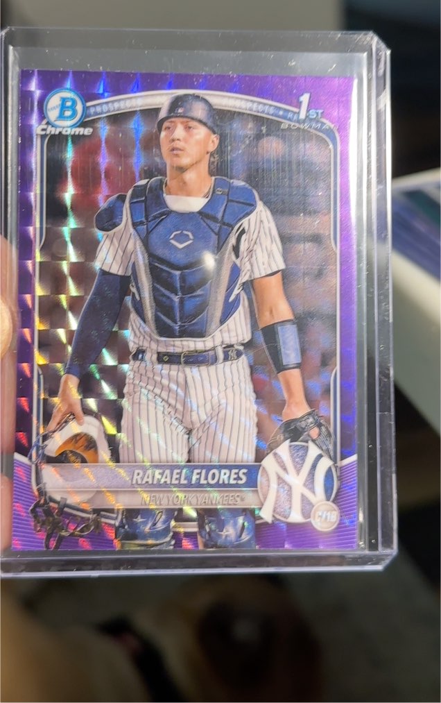 2025 Bowman Chrome #BCP-34 Rafael Flores — front