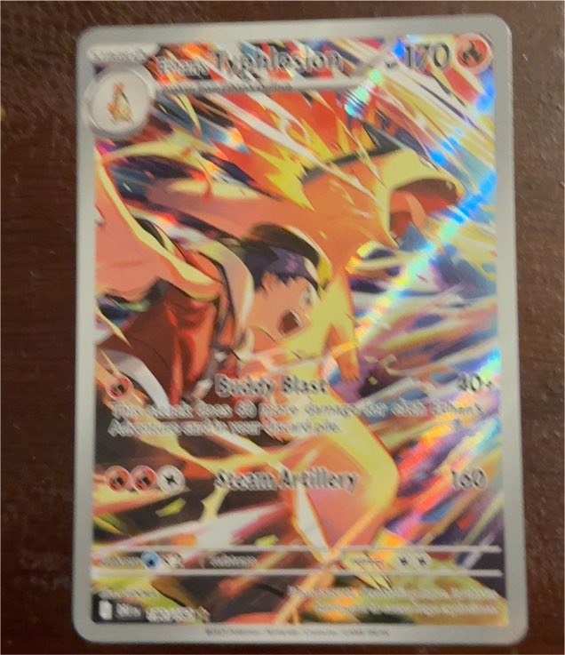 2023 Pokémon TCG Destined Rivals #190 Ethan's Typhlosion Illustration Rare — front