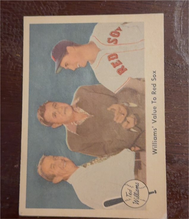 1959 Fleer #75 Ted Williams Williams' Value To Red Sox — front