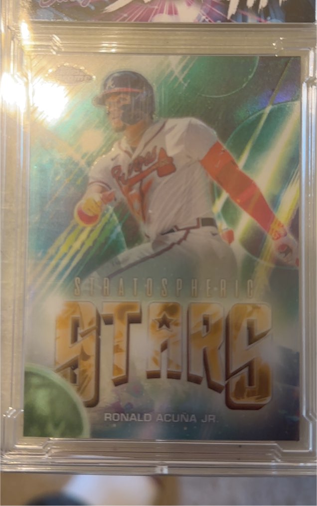 2024 Topps Chrome Update Stratospheric Stars #SSC-3 Ronald Acuna Jr. — front