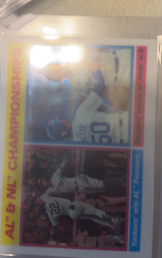 2025 Topps Heritage #461 AL & NL Championships — front