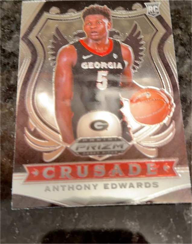 2020-21 Panini Prizm Draft Picks Crusade #81 Anthony Edwards — front