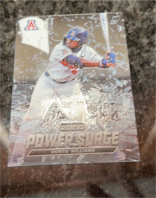 2021 Panini Prizm Draft Picks Power Surge #PS-DW Donta Williams — front
