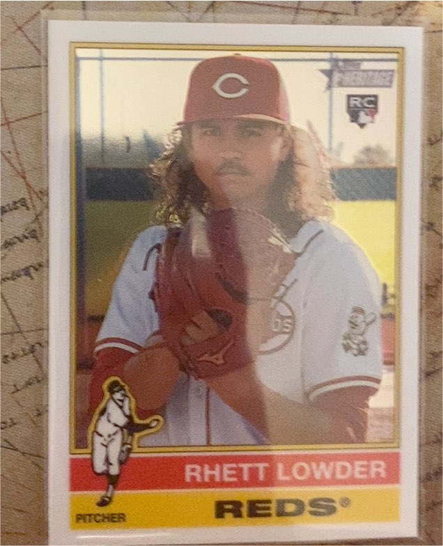 2025 Topps Heritage #181 Rhett Lowder — front